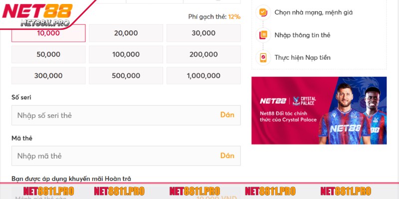 Nạp Tiền Net88 - Hướng Dẫn Chi Tiết Giao Dịch Chỉ 3 Đến 5 2 Mỗi kênh giao dịch sẽ có yêu cầu thông tin khác nhau