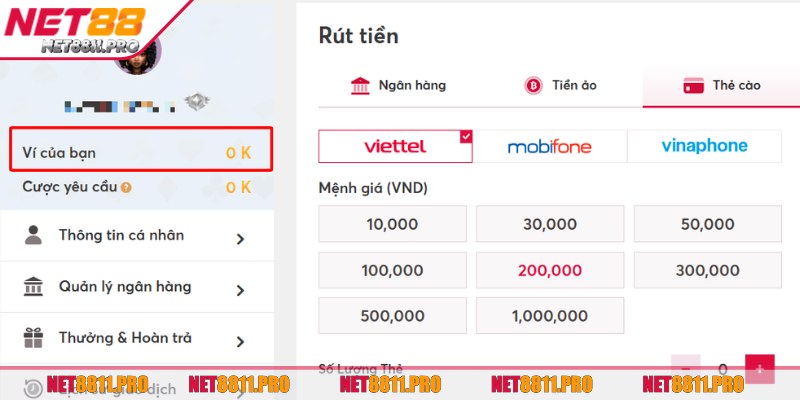 Rút Tiền Net88 - Hướng Dẫn Dễ Dàng Dành Cho Người Mới 3 Điều kiện cần để thực hiện rút tiền tại nhà cái Net88